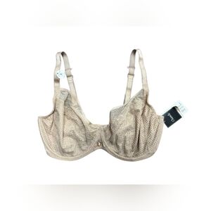 Chantelle NWT Plunge 4 Bra Nude Lace Size 34G